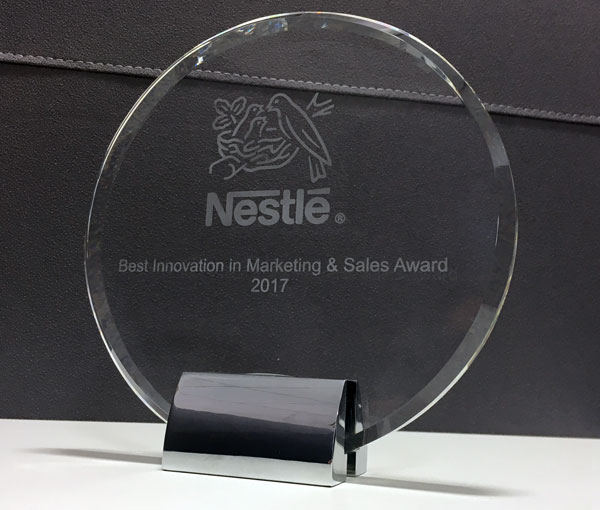 Nestlé Best Innovation in Marketing & Sales award 2017 Nestlé Best Innovation in Marketing & Sales award 2017